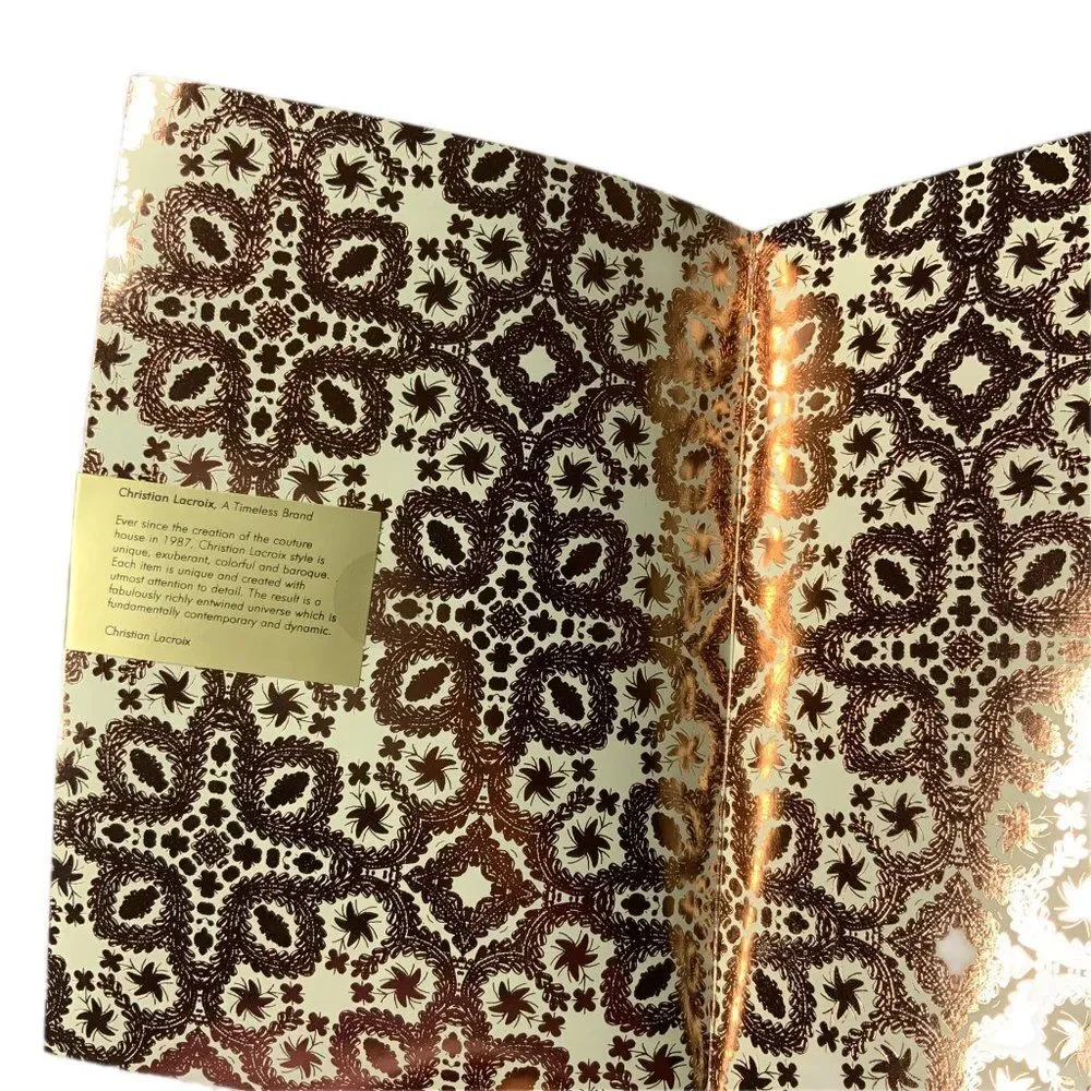 NEW! Christian Lacroix Sunset Copper Metal Paseo A5 Layflat Journal Notebook 152